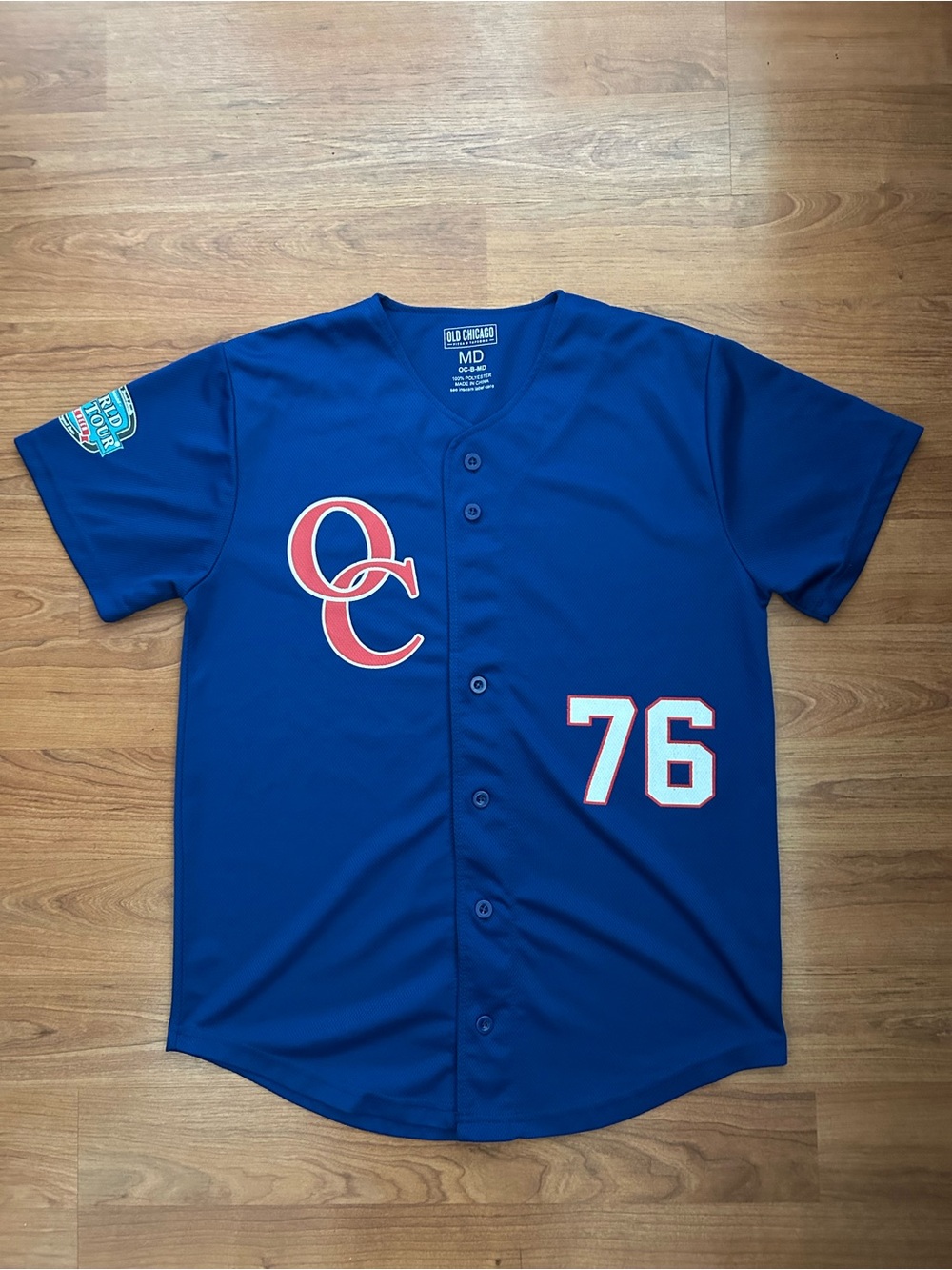 OLD CHICAGO BASEBALL JERSEY Taproom Bar World Beer Tour Shirt M Medium